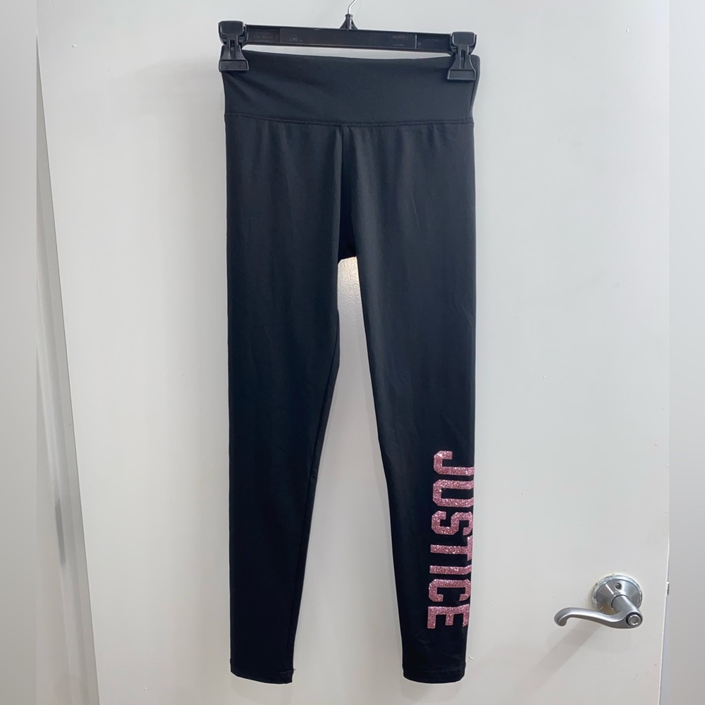 Justice Black Leggings Size 12